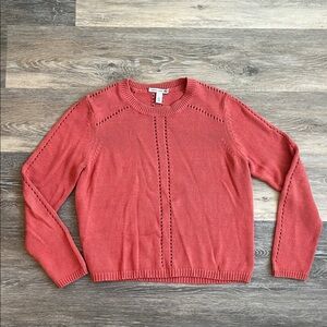 AUTUMN CASHMERE - Coral Crew Neck Sweater